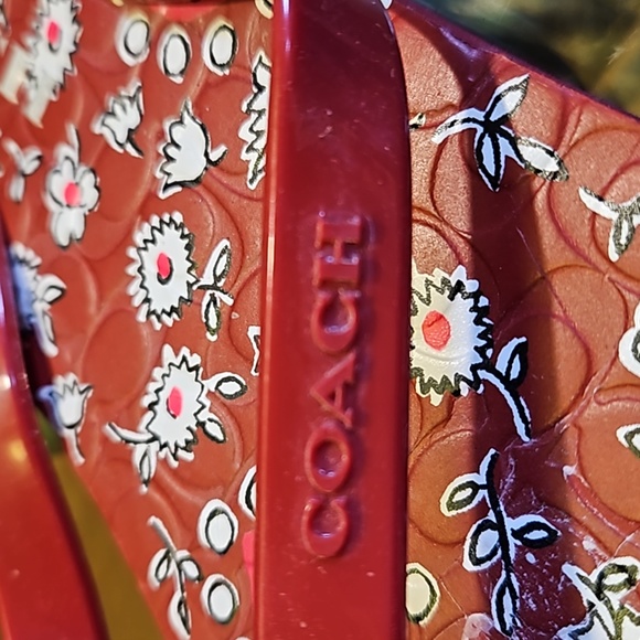 Coach Floral Rubber Thong Flipflops - Picture 4 of 7